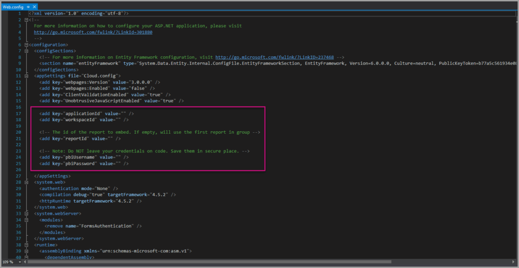 embed power bi report