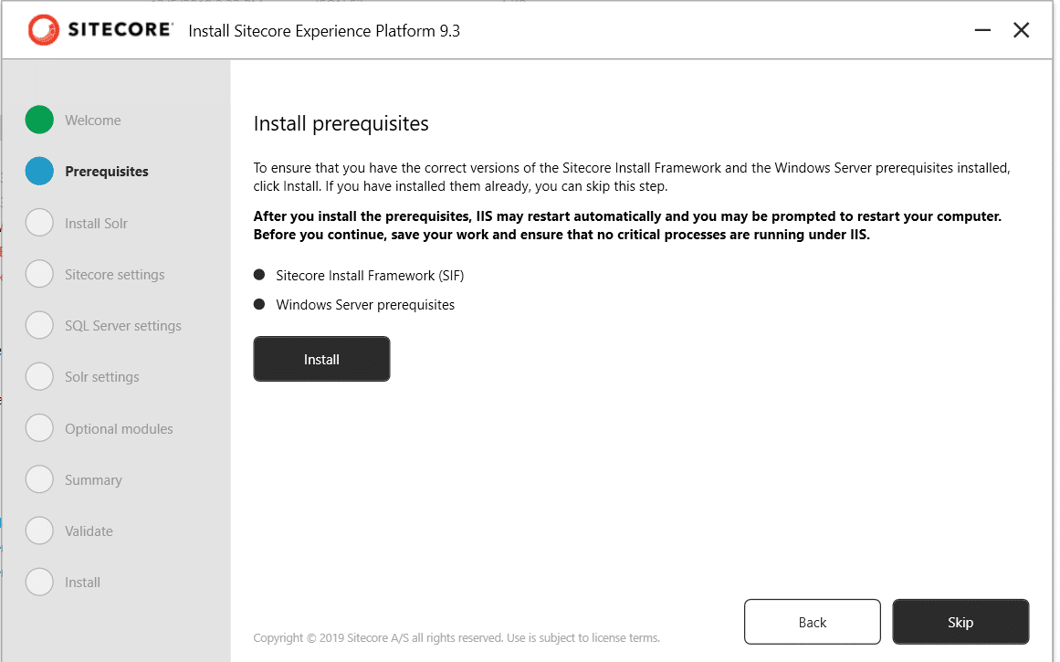Sitecore 9.3 installation 4